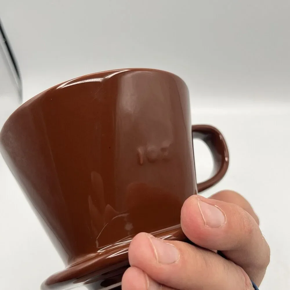 DOWAN Pour over Coffee Dripper, Non Electric Pour over Coffee Maker Porcelain